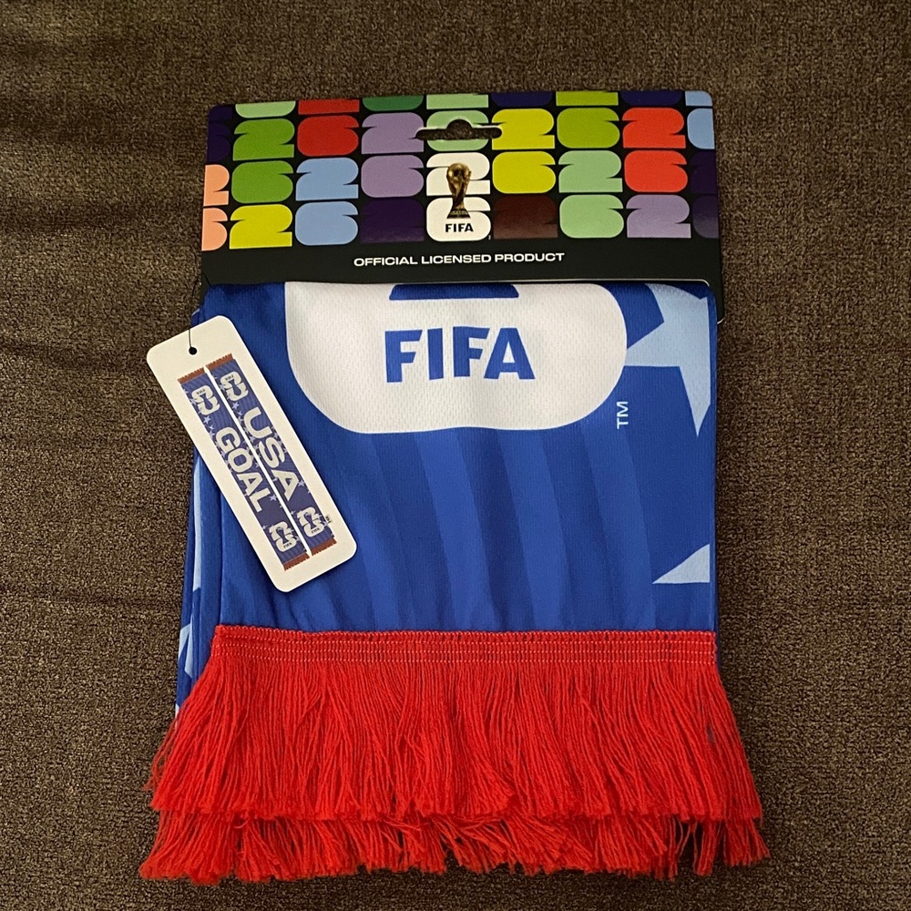 FIFA Branded Blue and Red Fan Scarf